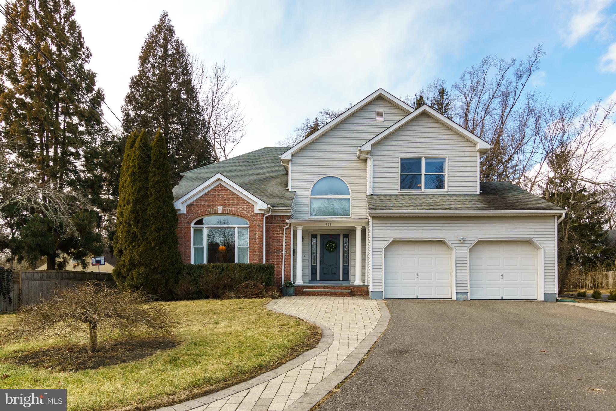 232 Mt Lucas Road Princeton, NJ 08540 - Photo 32 of 32 Front View with 2 Car Garage