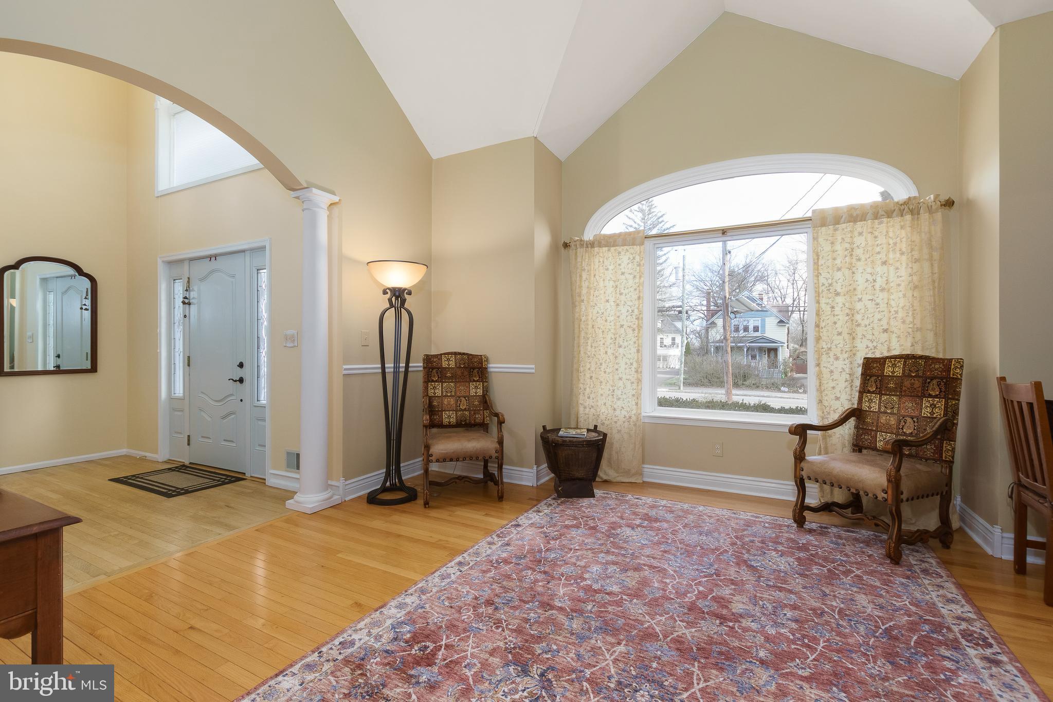 232 Mt Lucas Road Princeton, NJ 08540 - Photo 5 of 32 Living Room with Vaulted Ceiling