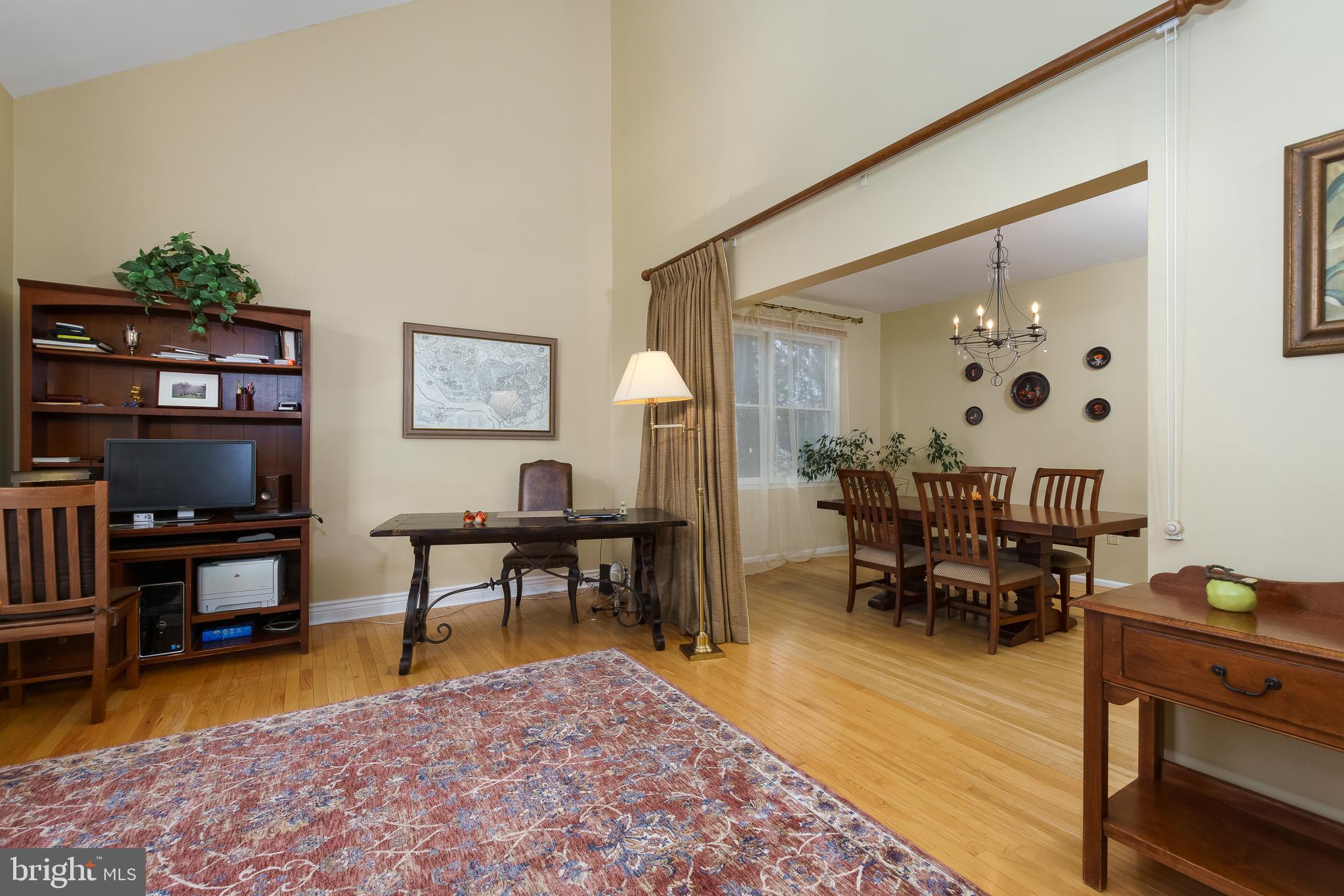 232 Mt Lucas Road Princeton, NJ 08540 - Photo 8 of 32 Living Room leading to Dining Room