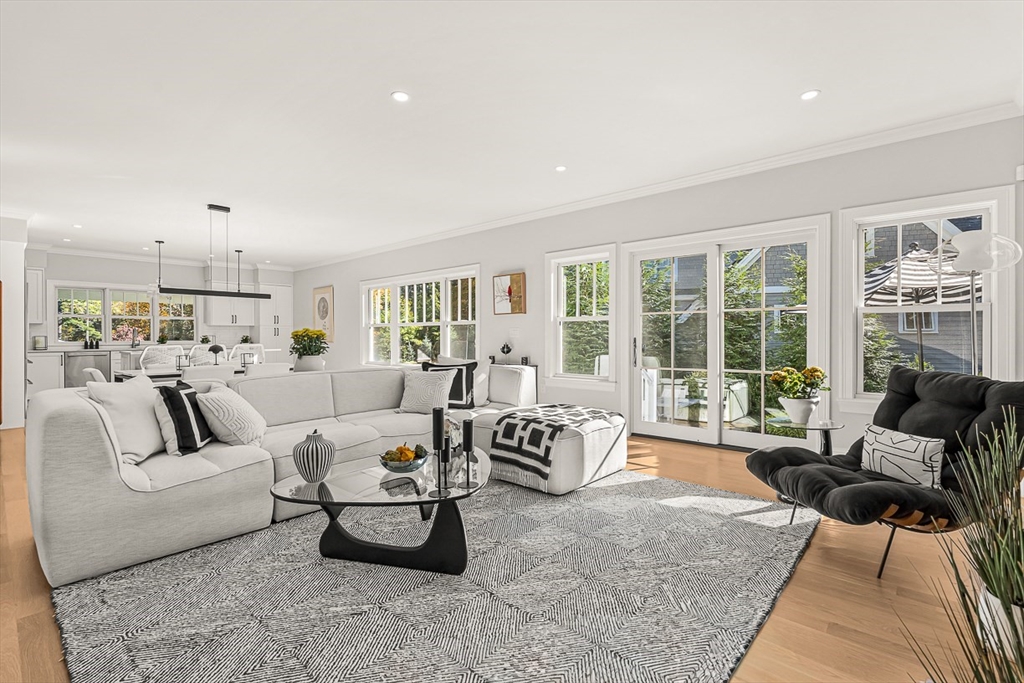 5 Peakes Lane, Unit 5 Weston, MA 02493 - Photo 11 of 32 a living room with furniture and floor to ceiling windows