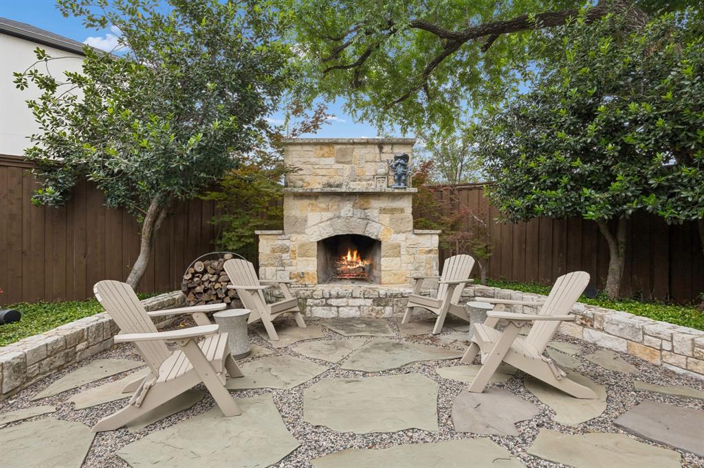 5804 Norway Road Dallas, TX 75230 - Photo 28 of 30 5804 Norway Rd - Tom Hughes Team - Outdoor Fireplace