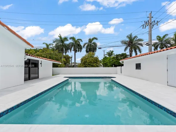 a view of an house with swimming pool