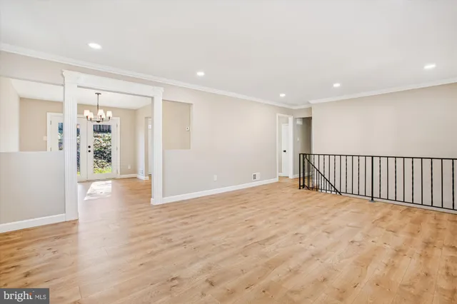 a view of an empty room