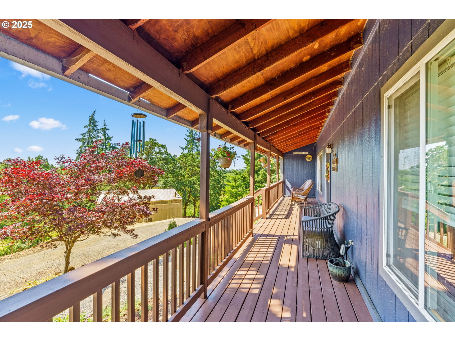 34637 Knox Butte Road East Albany, OR 97322 - Photo 4 of 47 a view of balcony with wooden floor