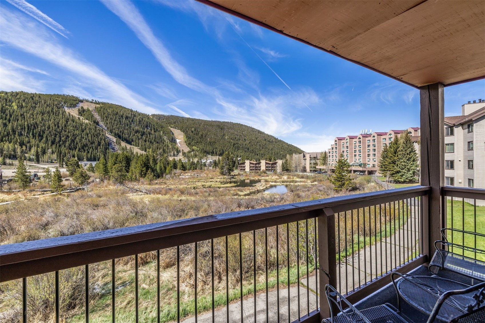 60 Oro Grande Road, Unit 204 Keystone, CO 80435 - Photo 29 of 50 a view of a street from a balcony