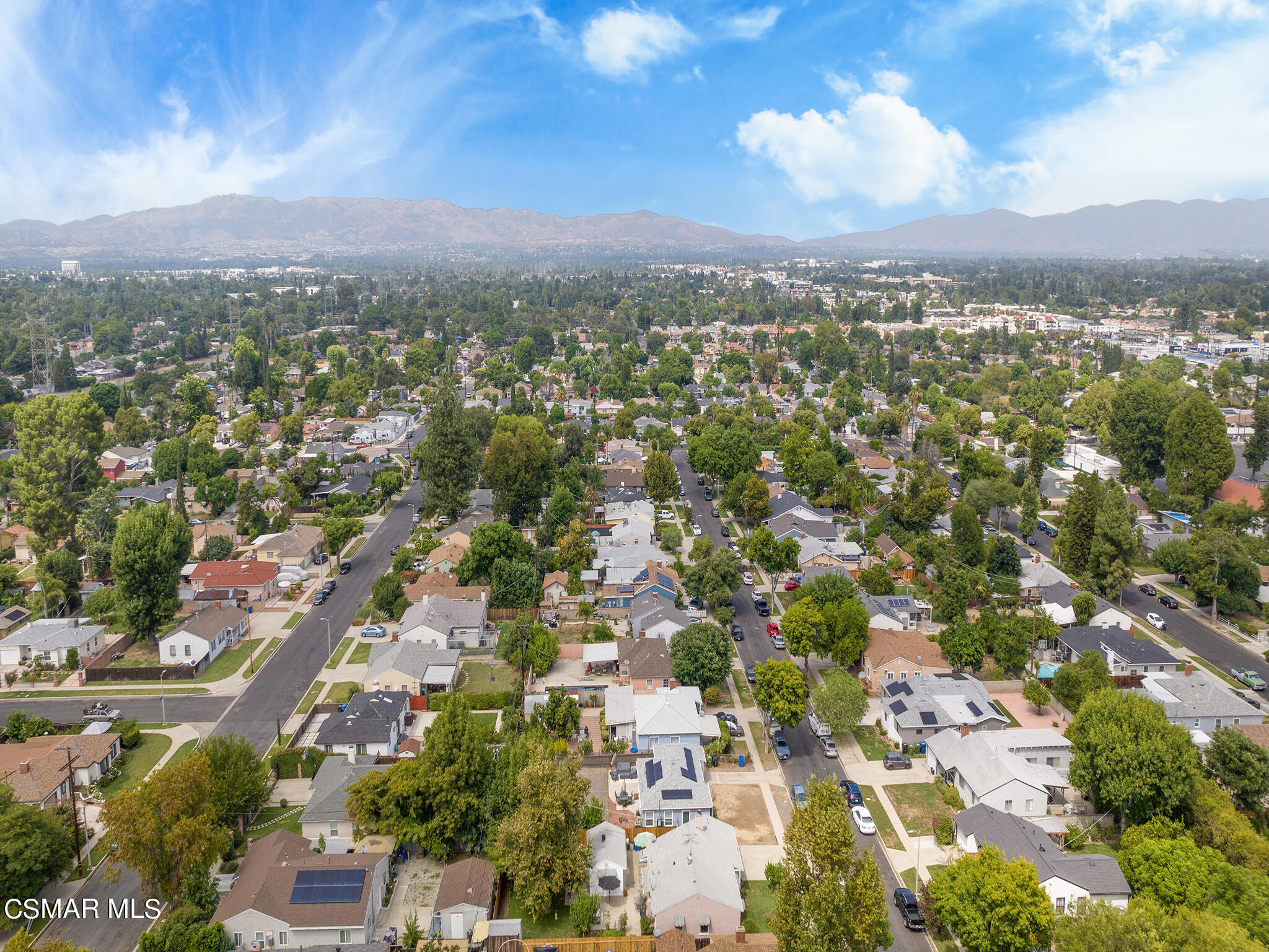 7247 Yolanda Avenue Reseda, CA 91335 - Photo 33 of 33 an aerial view of residential building with green space