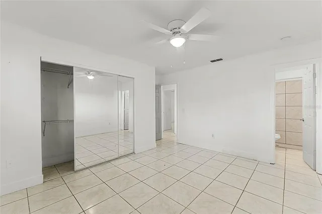 a view of an empty room