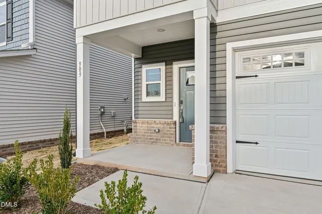 a view of a door of the house