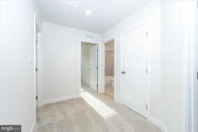 a view of a room with empty racks