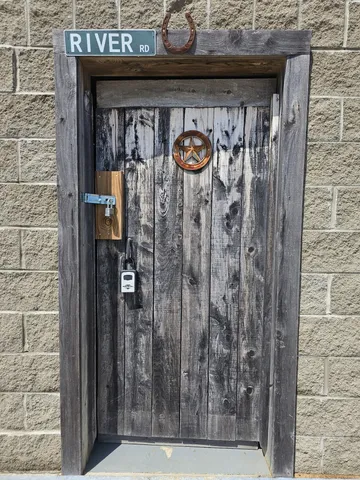 a view of a terrace with a bench