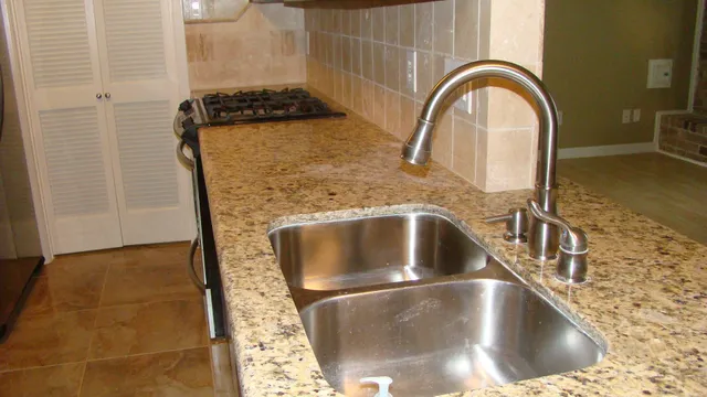 a close view of sink