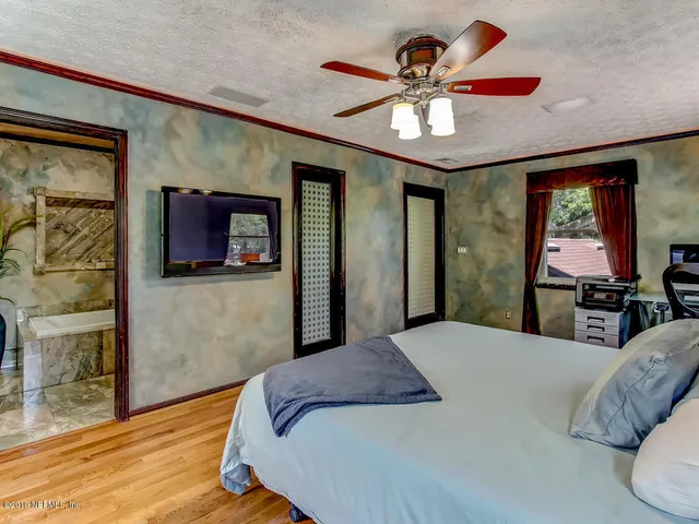 a view of a backyard with a garden