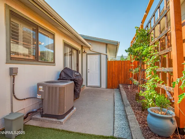 a house view with a outdoor space