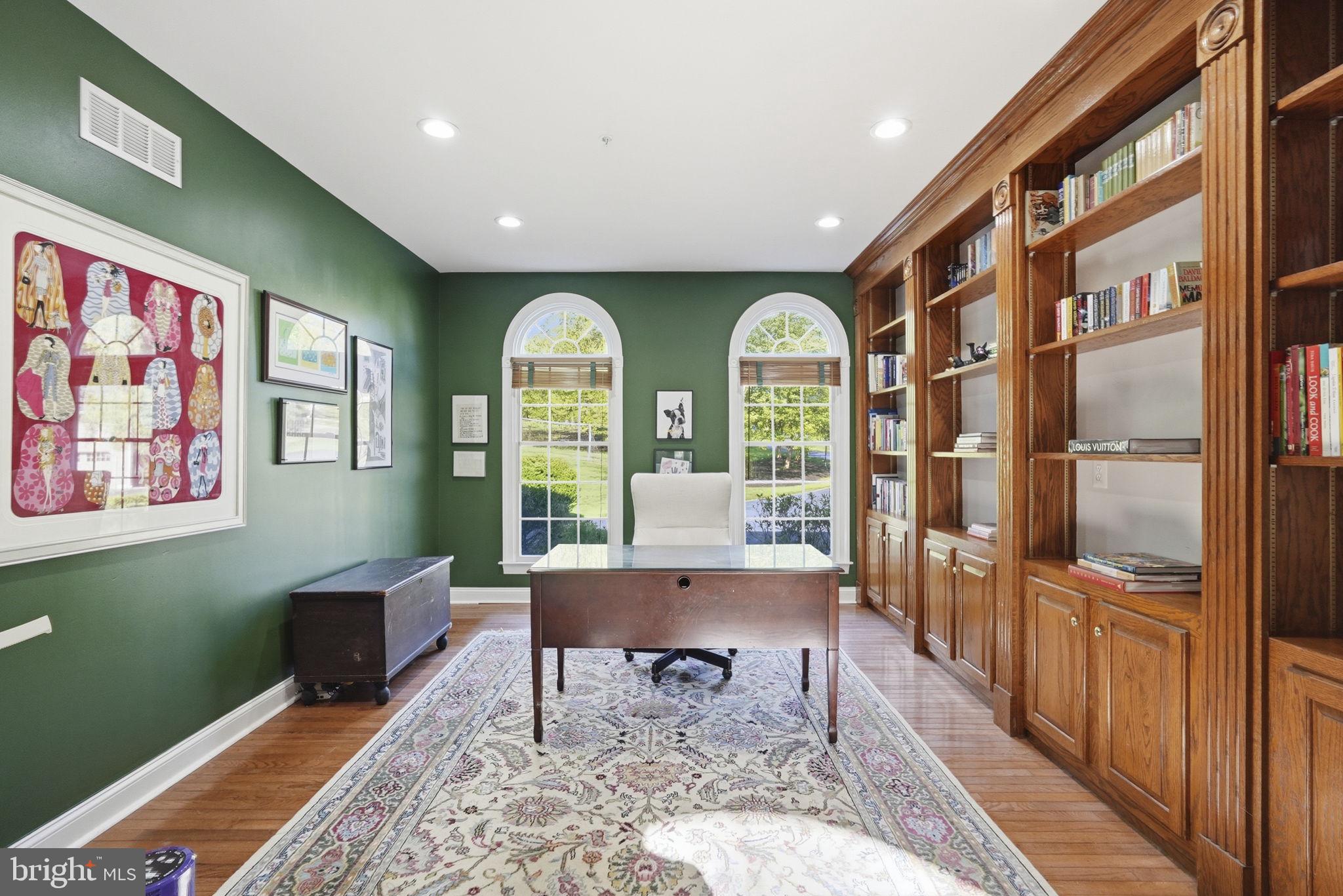 195 Carnoustie Way Media, PA 19063 - Photo 24 of 78 Elegant home office with rich hues.