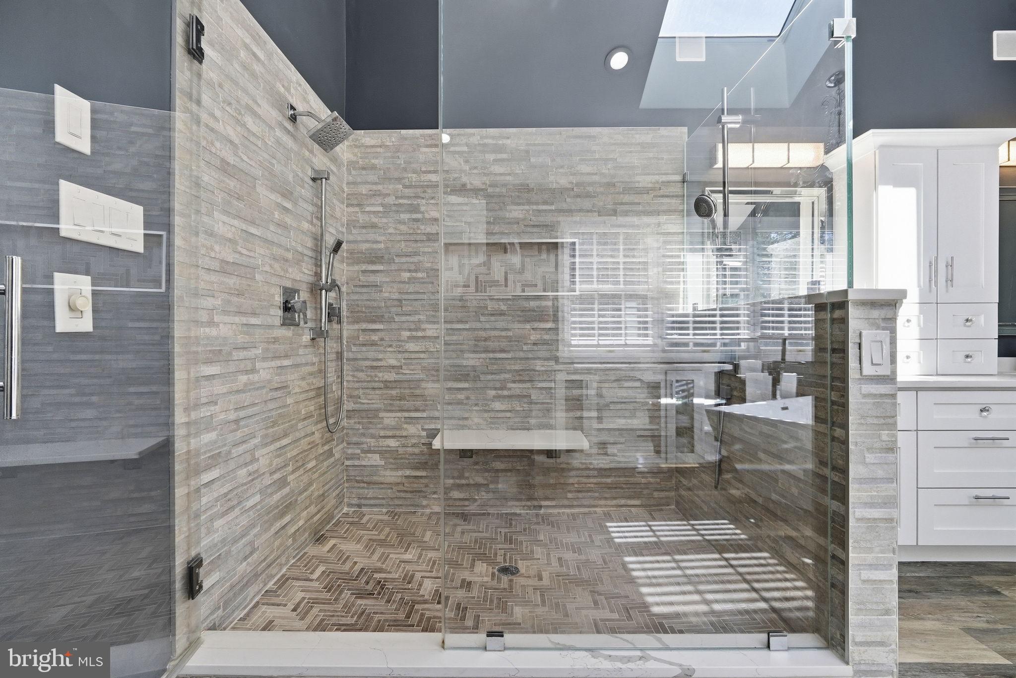 195 Carnoustie Way Media, PA 19063 - Photo 52 of 78 Sleek modern shower with elegant tiles.