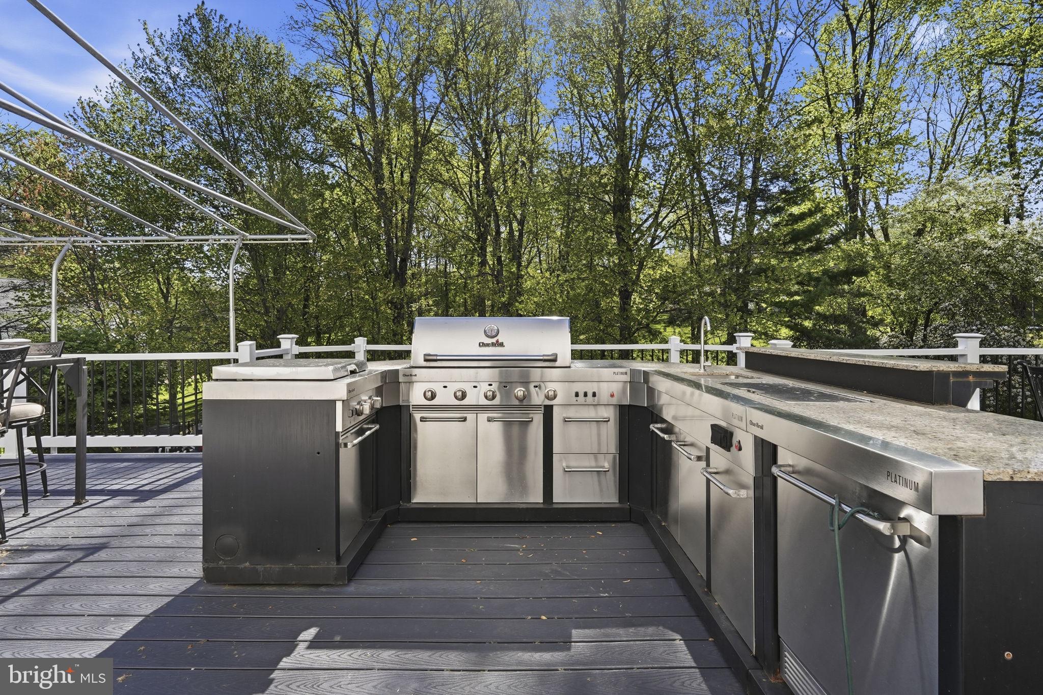 195 Carnoustie Way Media, PA 19063 - Photo 59 of 78 Outdoor kitchen with serene views.