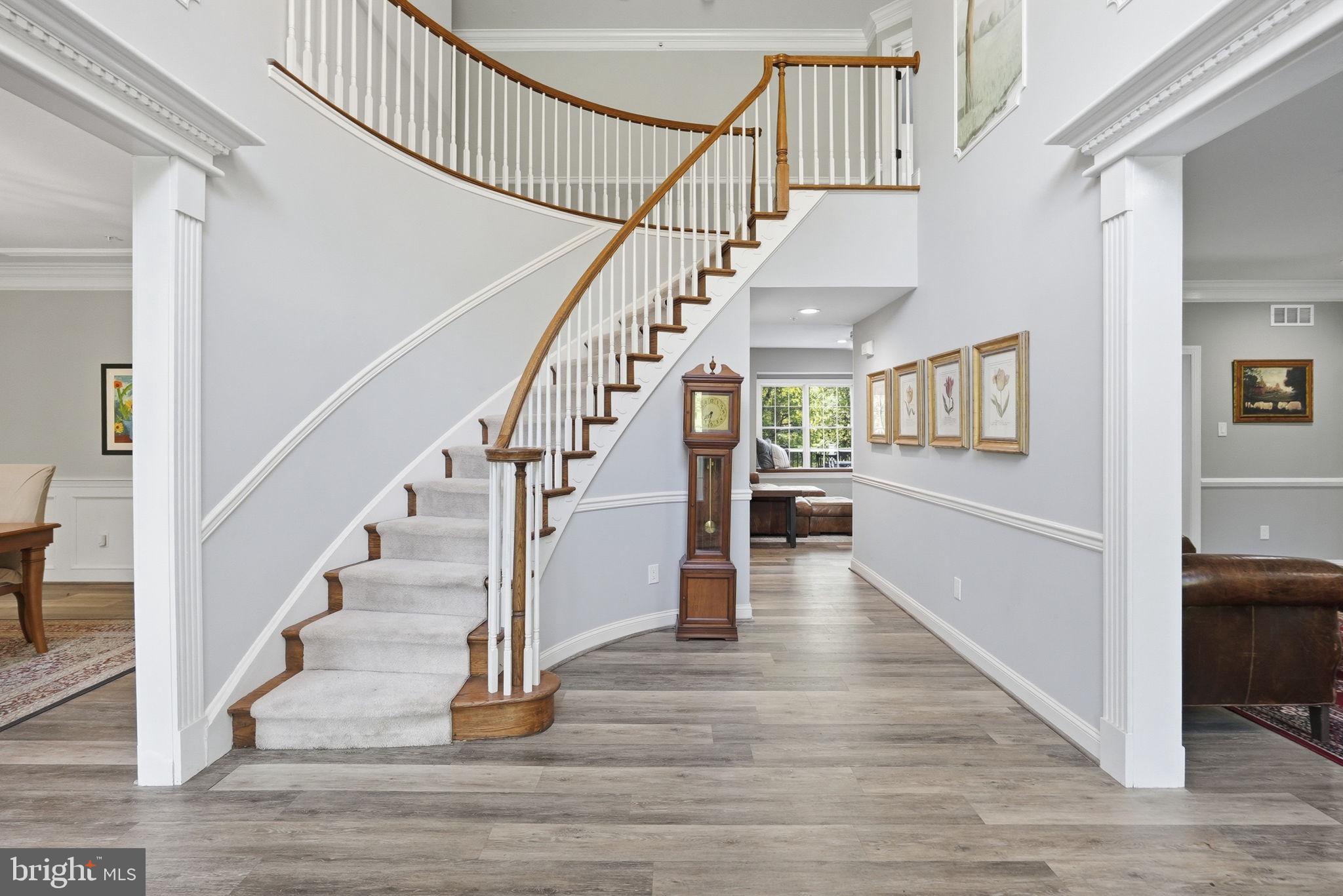 195 Carnoustie Way Media, PA 19063 - Photo 8 of 78 Elegant foyer with sweeping staircase.