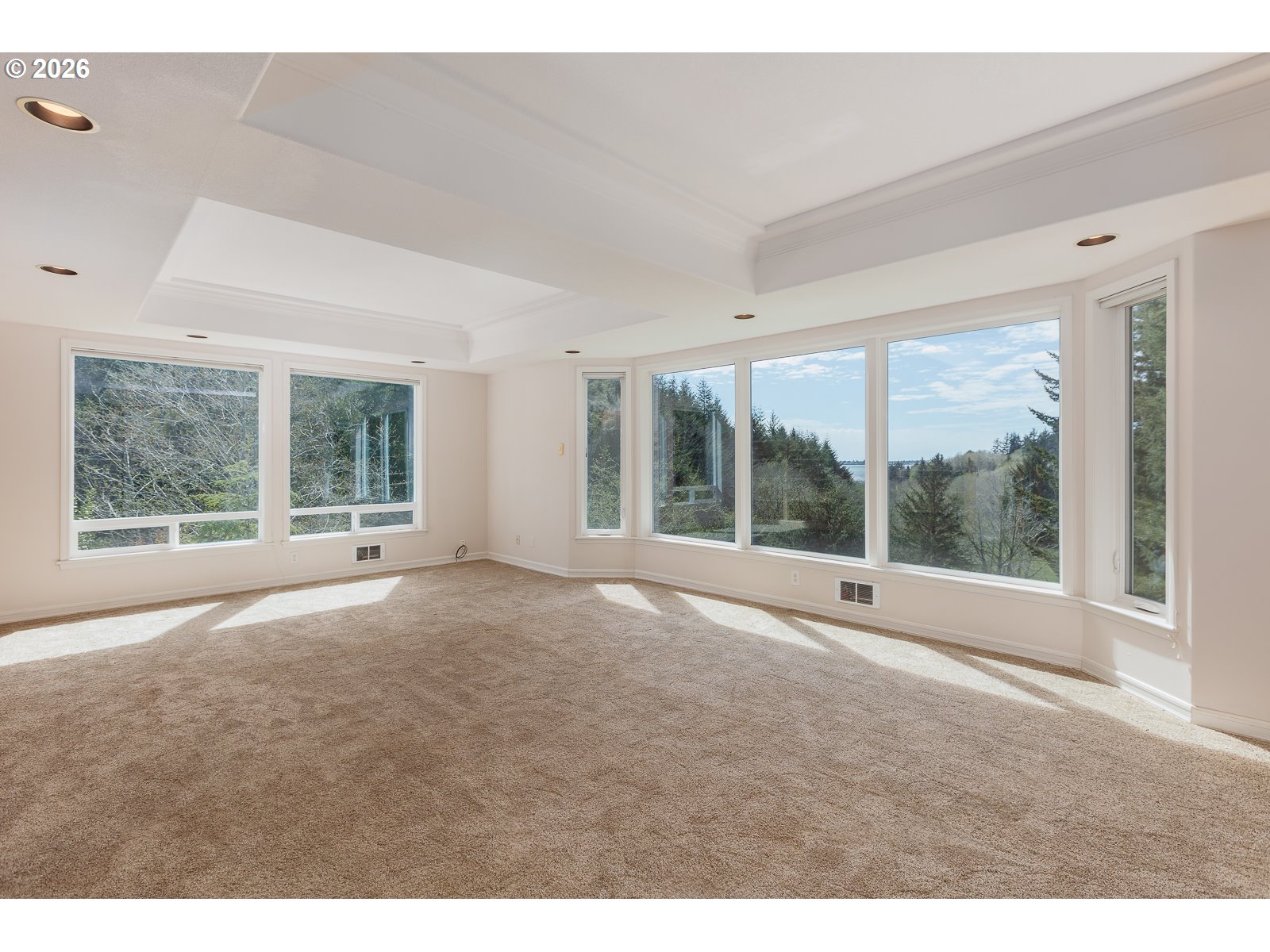 626 North Bayview Loop Waldport, OR 97394 - Photo 13 of 38 a view of an empty room with a window