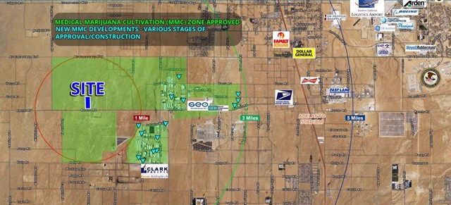 -0 Rancho Road Adelanto, CA 92301 - Photo 2 of 4 Subject site is within the approved medical marijuana cultivation zone, within the city of Hesperia.