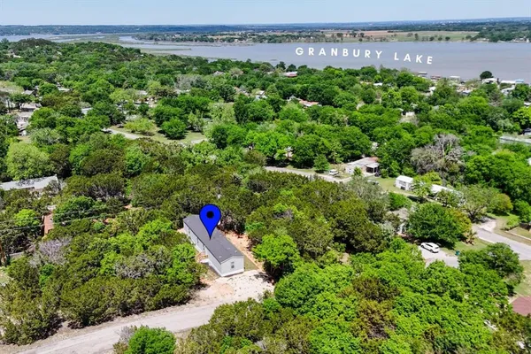 a backyard of a house