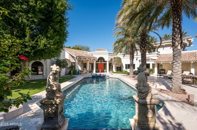 a house view with a garden space