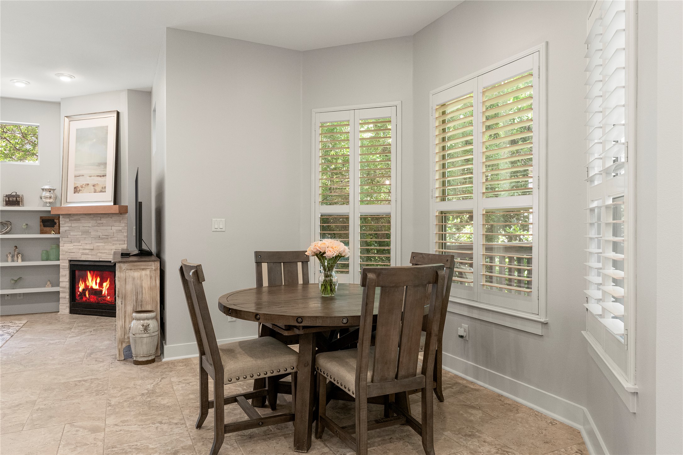 3814 Ridgelea Drive, Unit A Austin, TX 78731 - Photo 15 of 30 a view of a dining room with furniture and wooden floor