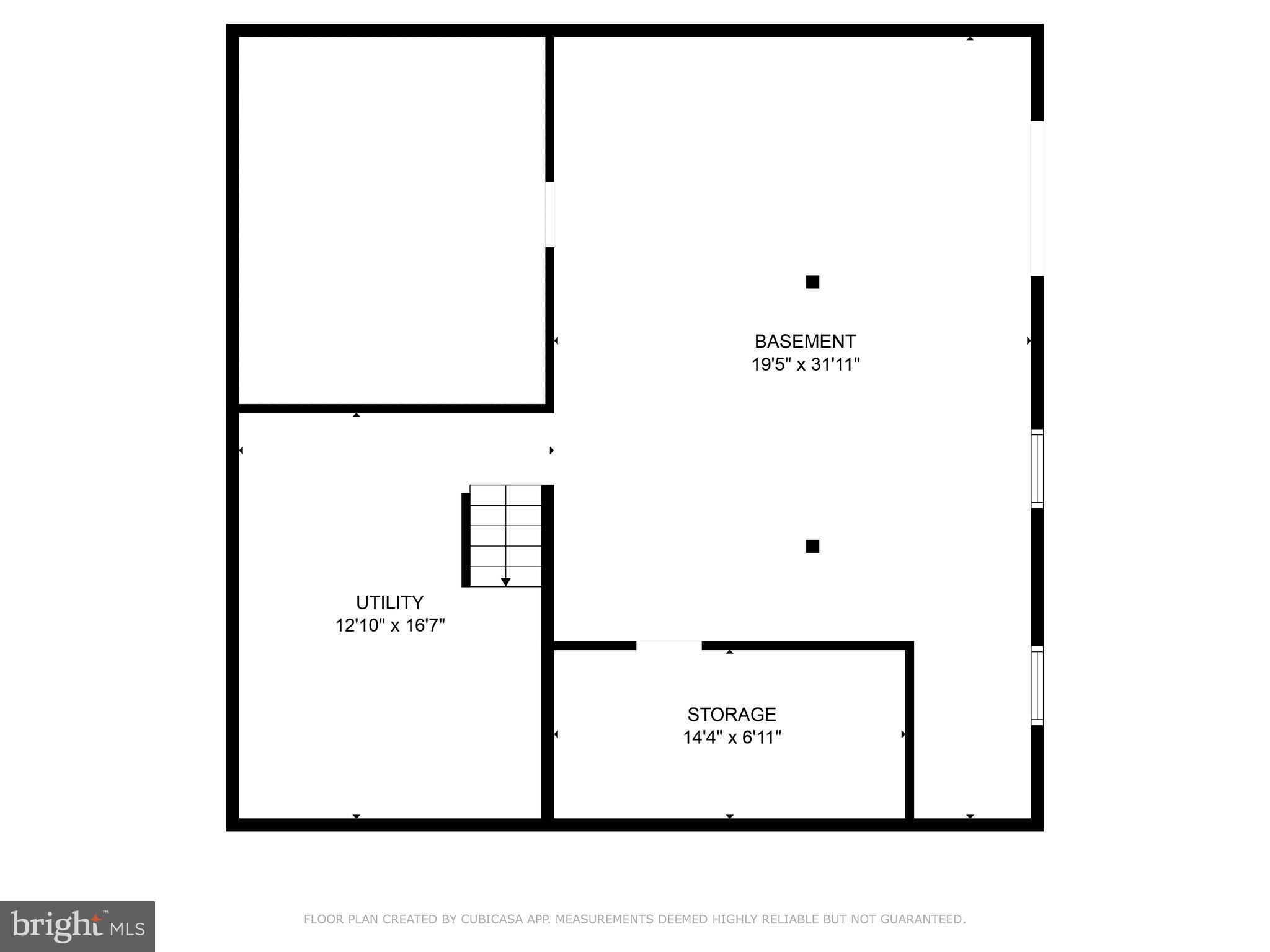 1045 Church Road Lusby, MD 20657 - Photo 24 of 25 Basement Floor Plan