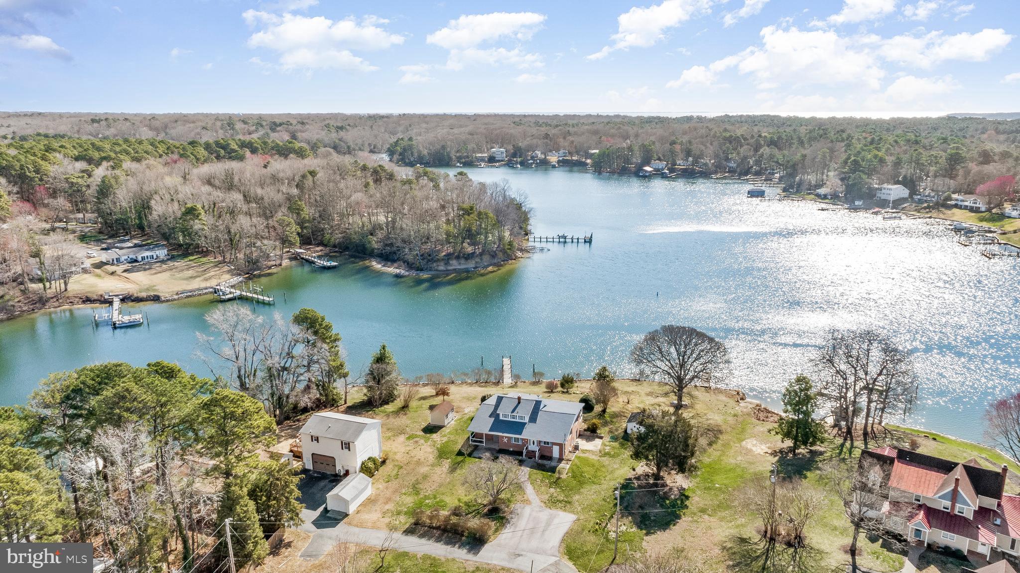 1045 Church Road Lusby, MD 20657 - Photo 3 of 25 Aerial View of Property & Mill Creek
