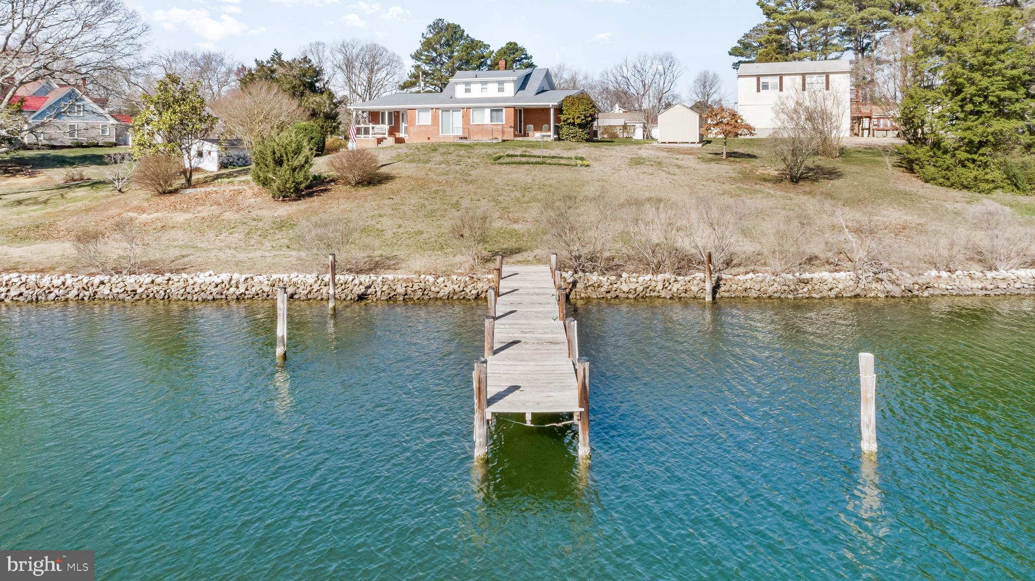 1045 Church Road Lusby, MD 20657 - Photo 5 of 25 1 of 2 piers with at least 10' of water depth!