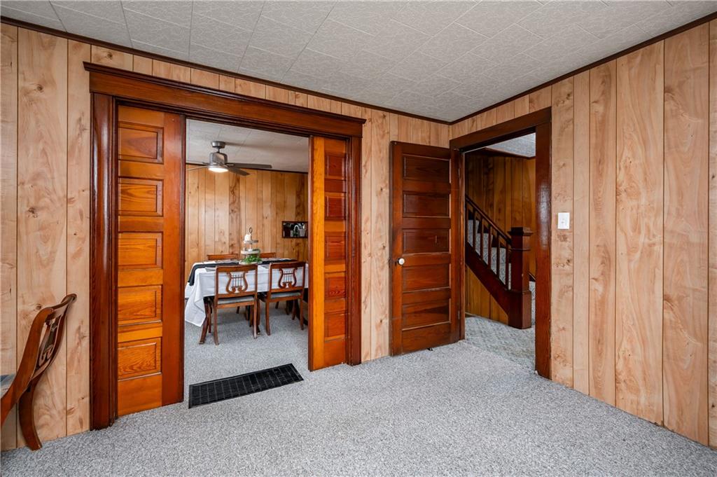 5440 Pittsburgh Road Harrisville, PA 16038 - Photo 7 of 16 a view of hallway with furniture and a livingroom