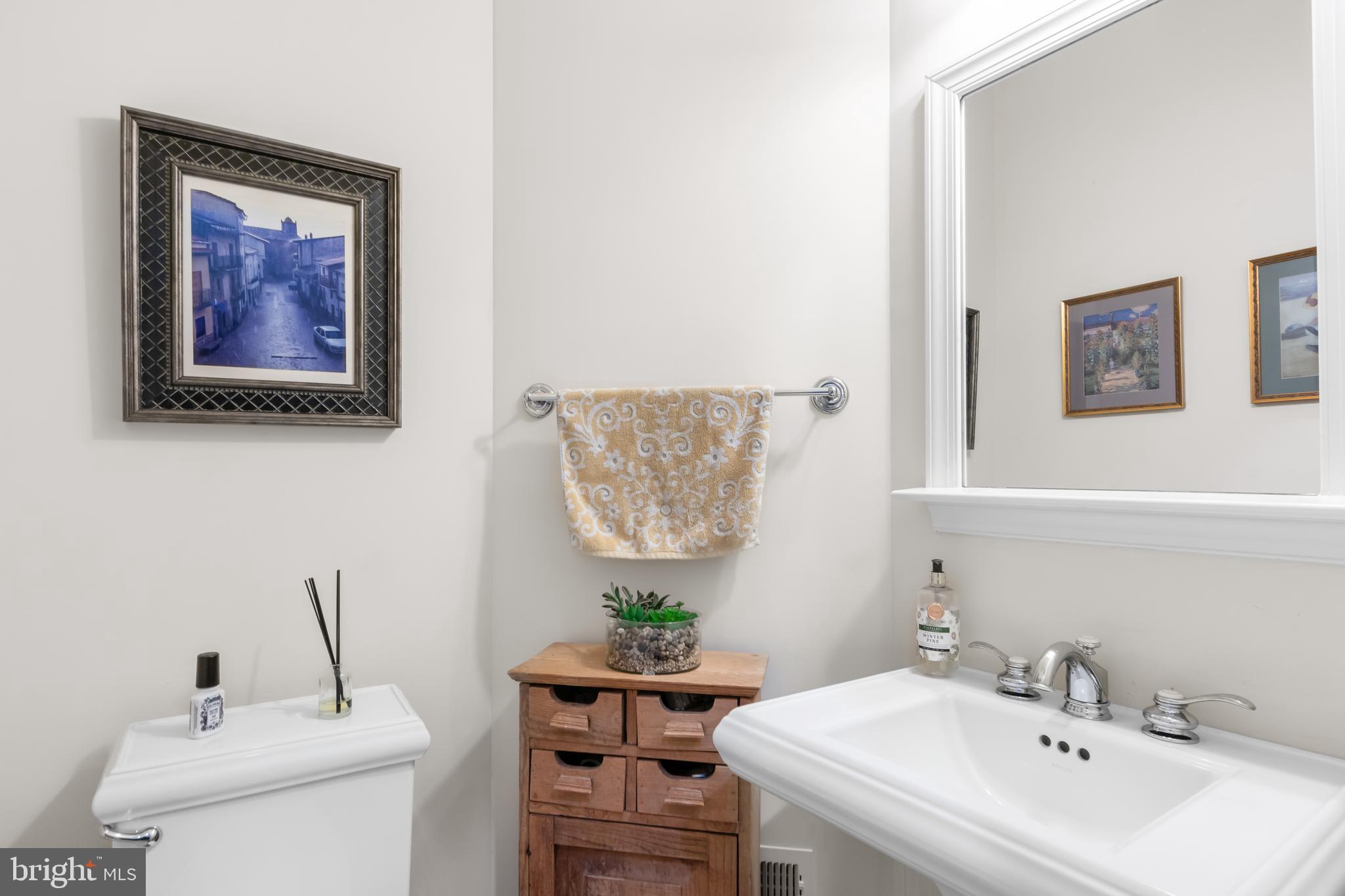 419 Princess Street Alexandria, VA 22314 - Photo 14 of 44 a bathroom with a sink and a mirror