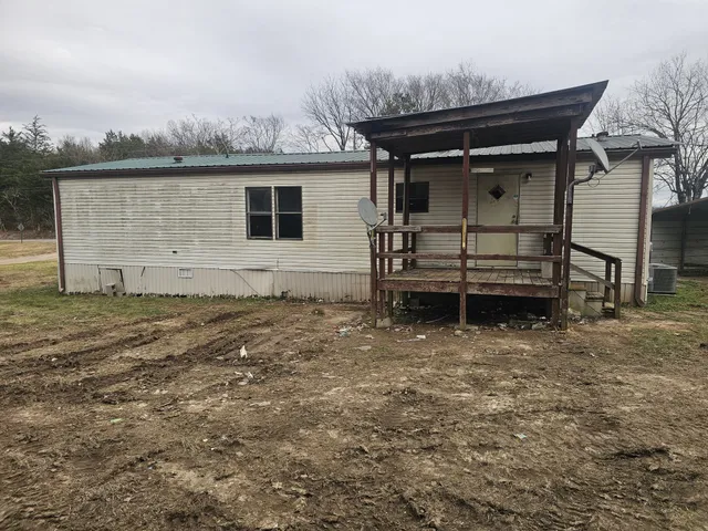 a backyard of a house