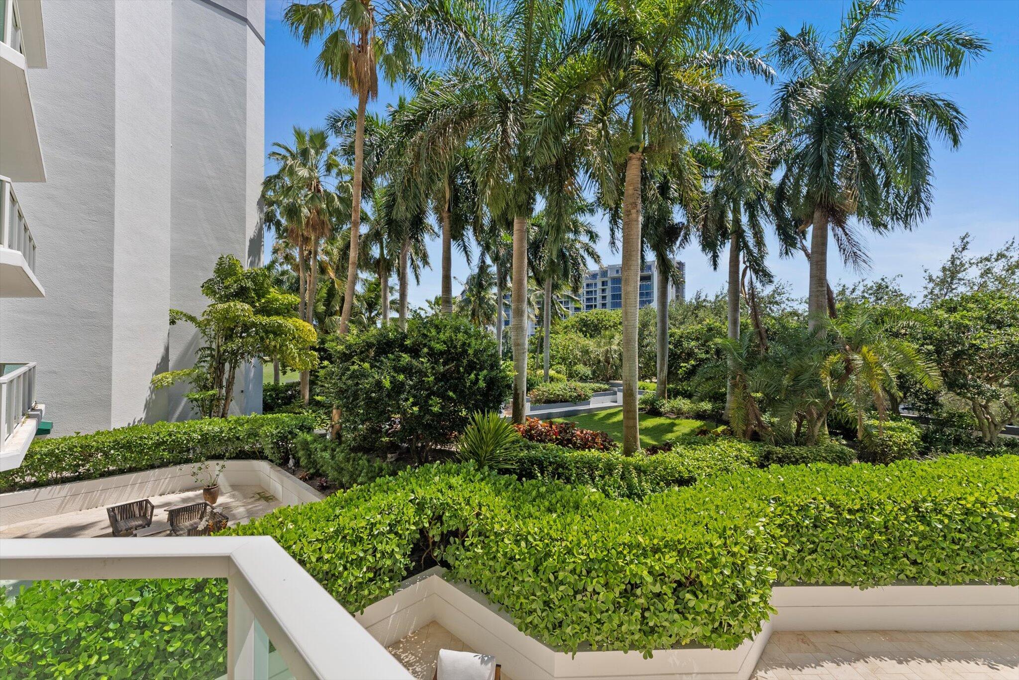 550 Southeast Mizner Boulevard, Unit B206 Boca Raton, FL 33432 - Photo 17 of 65 a view of a backyard with plants