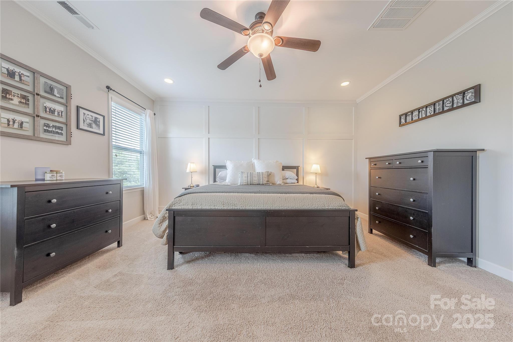 5256 Meadowcroft Way Fort Mill, SC 29708 - Photo 26 of 48 a bedroom with a bed and a ceiling fan