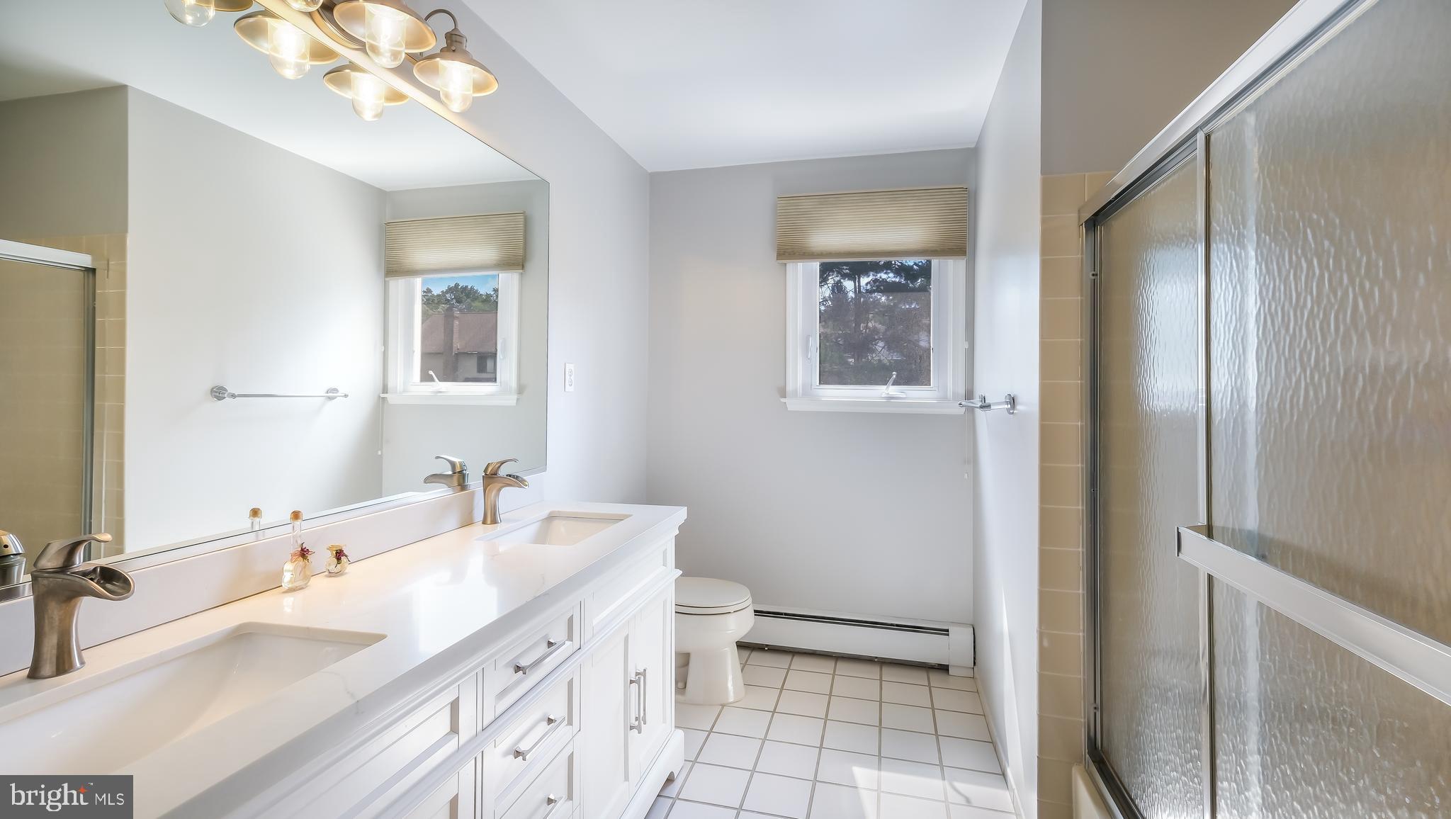 1254 Leedom Road Huntingdon Valley, PA 19006 - Photo 23 of 35 Beautiful hall bathroom with double vanity