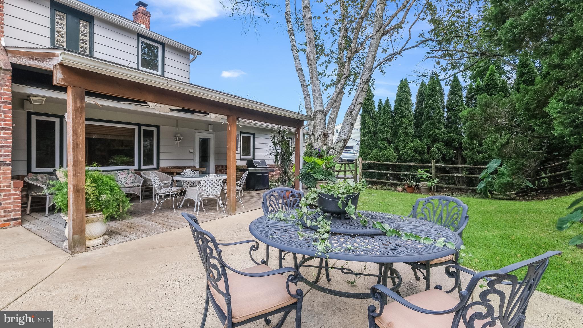 1254 Leedom Road Huntingdon Valley, PA 19006 - Photo 26 of 35 Covered Patio with skylight