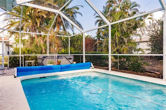 a view of outdoor space with swimming pool