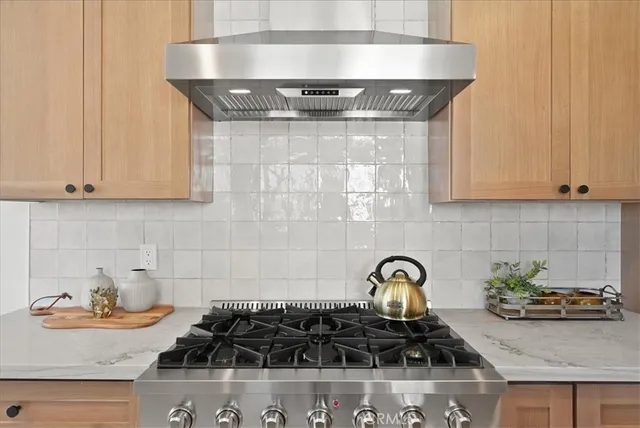 a close view of stove top oven and stove