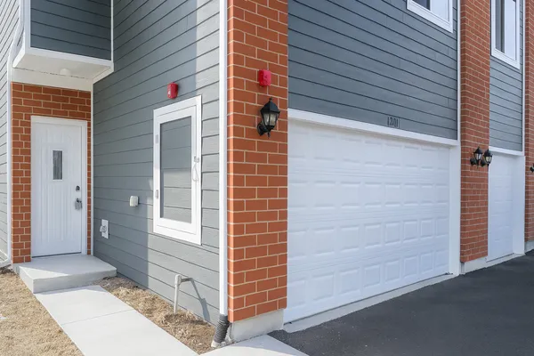 a view of front door of house