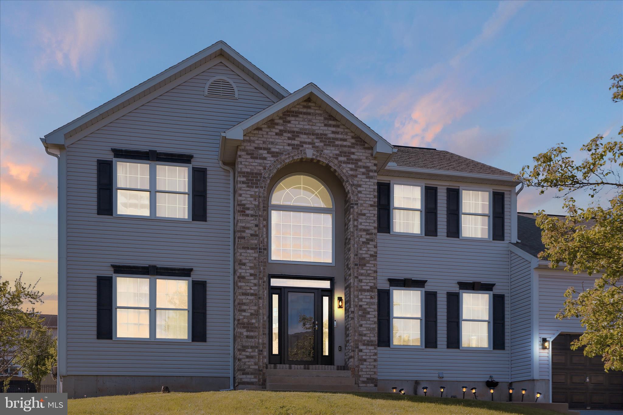 a front view of a house