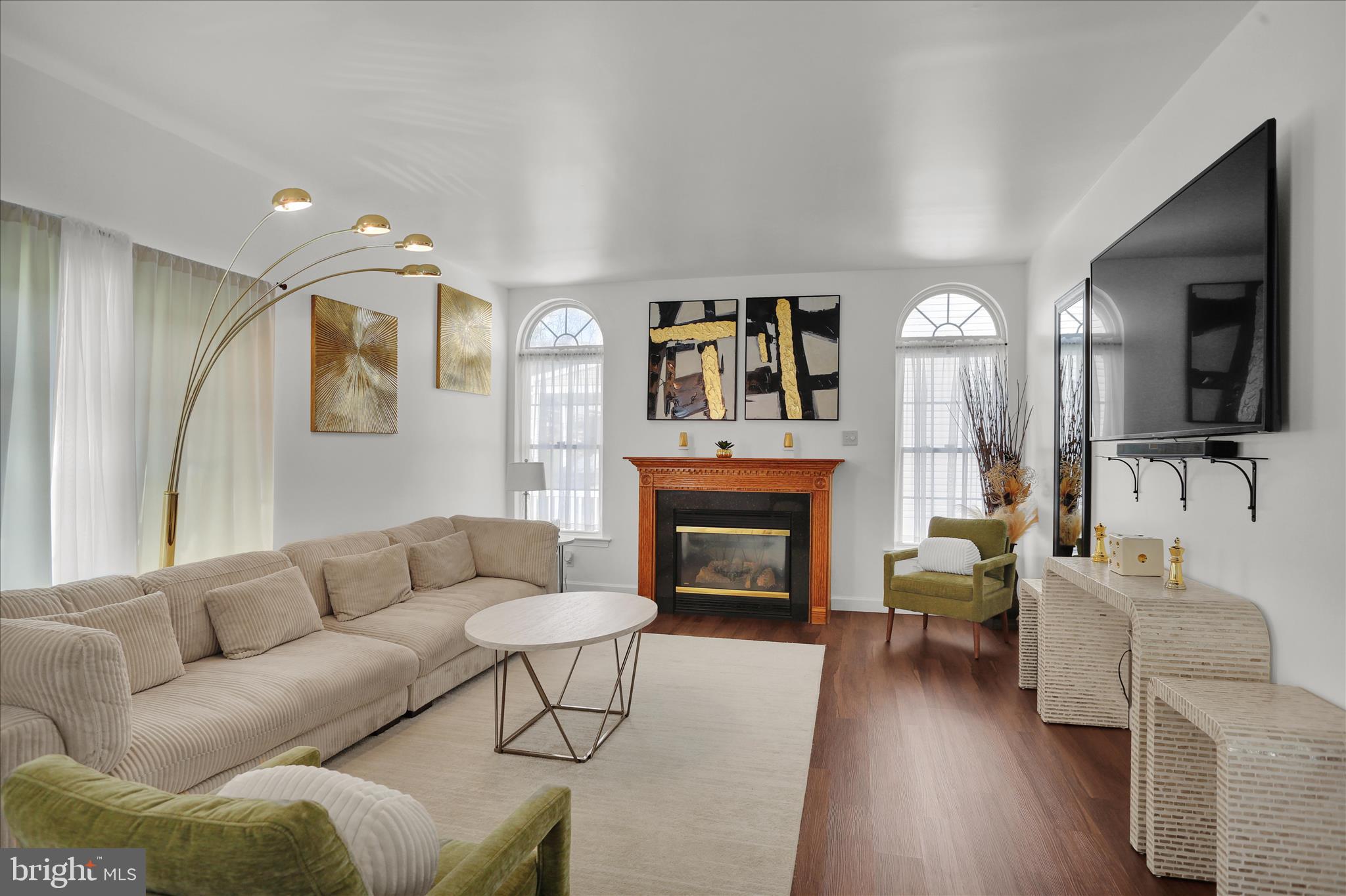 36 Hayden Circle Reading, PA 19606 - Photo 13 of 41 a living room with furniture fireplace and flat screen tv