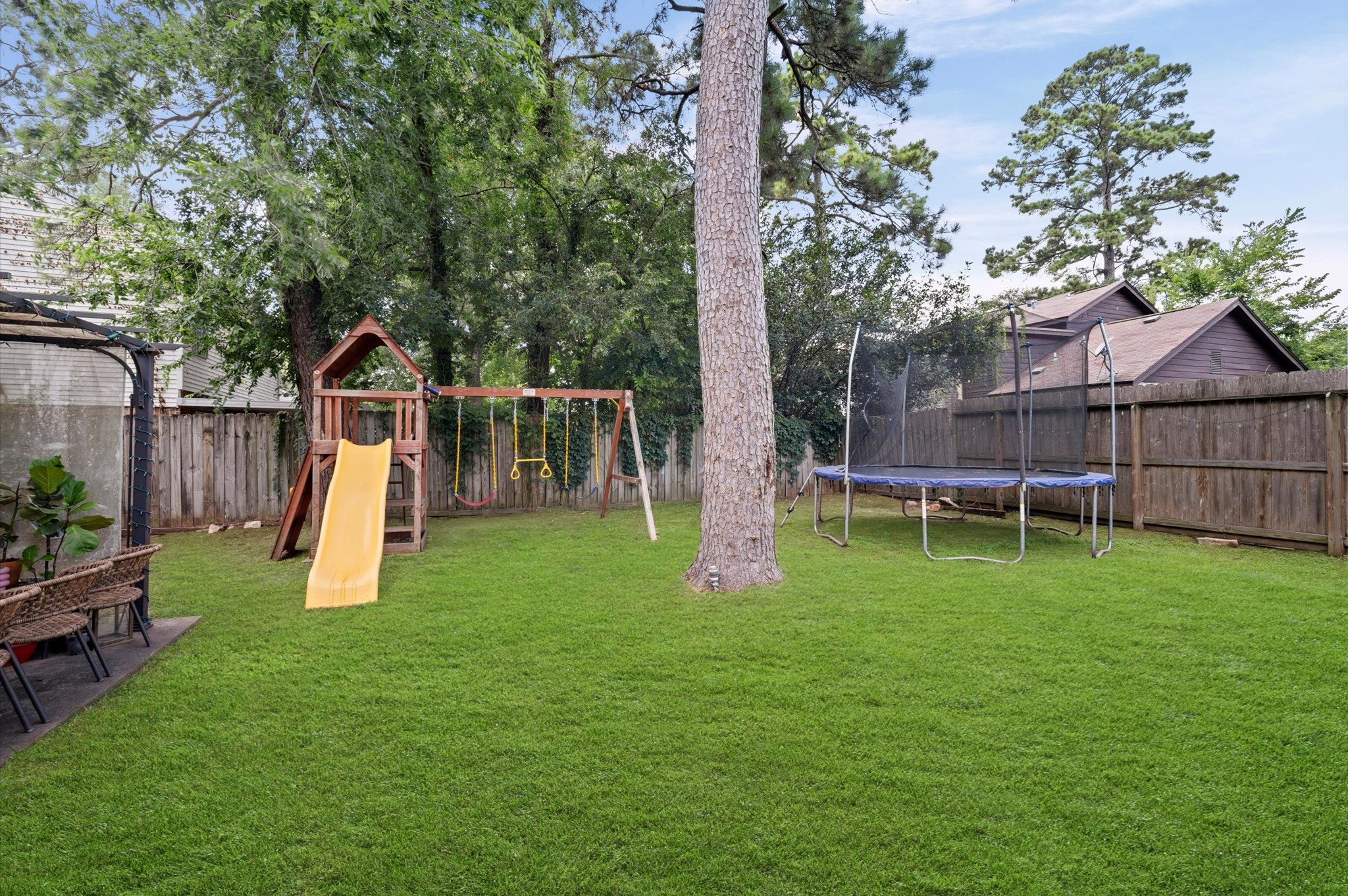 2715 Wood River Road Spring, TX 77373 - Photo 35 of 39 Playground and trampoline included if you'd like!