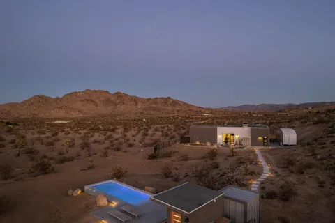 an aerial view of multiple house