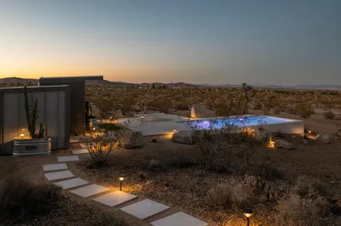 a view of outdoor space and city view