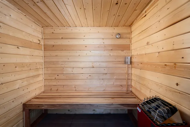 a view of a terrace with a garden