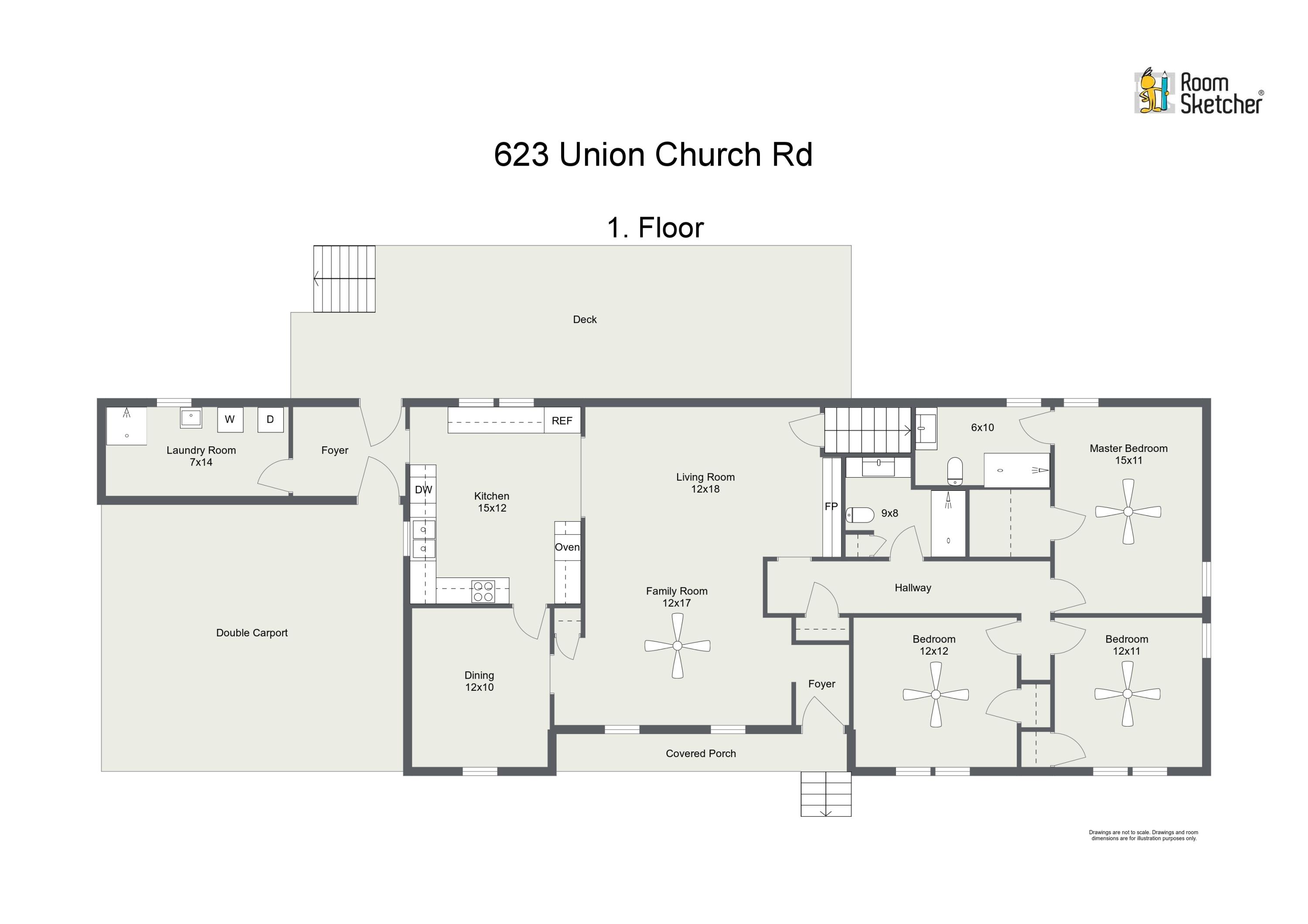 623 Union Church Road Carthage, NC 28327 - Photo 44 of 45 Union Church floorplan
