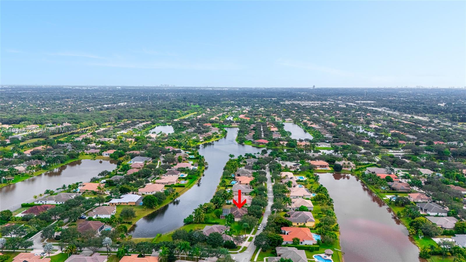 13875 Southwest 41st Street Davie, FL 33330 - Photo 53 of 62 an aerial view of residential house with outdoor space and trees