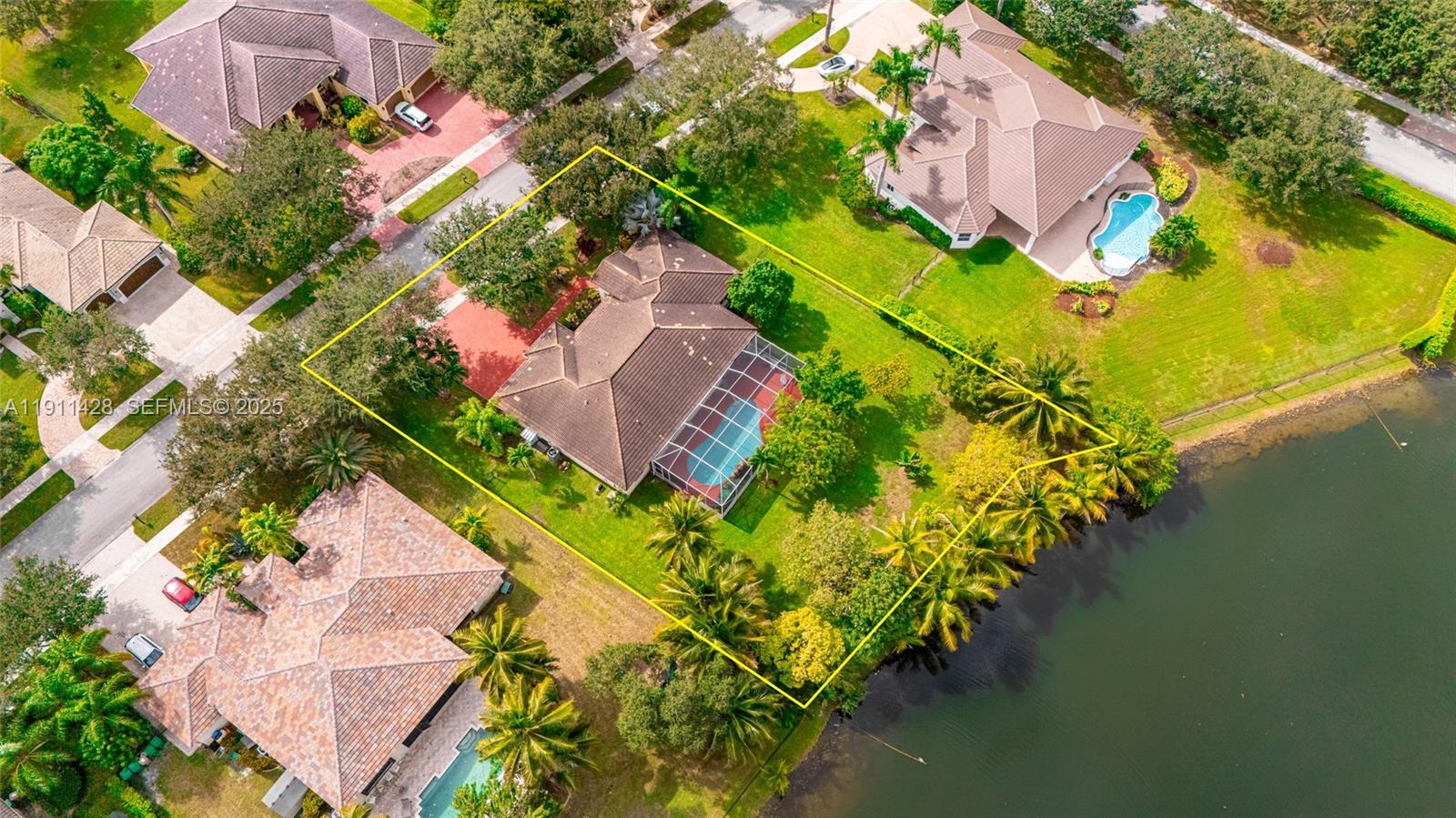 13875 Southwest 41st Street Davie, FL 33330 - Photo 59 of 62 an aerial view of a house with a yard