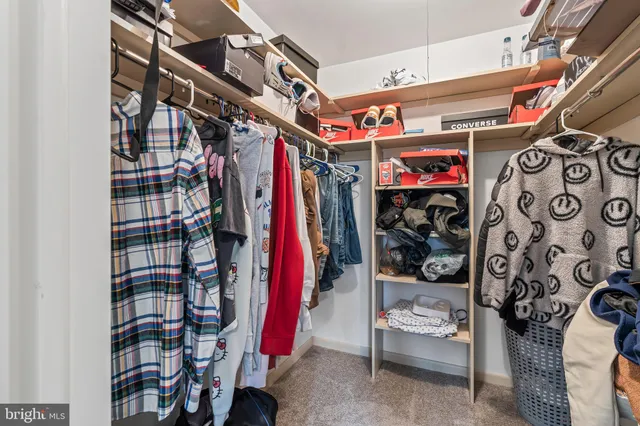 a view of a bedroom from a hallway