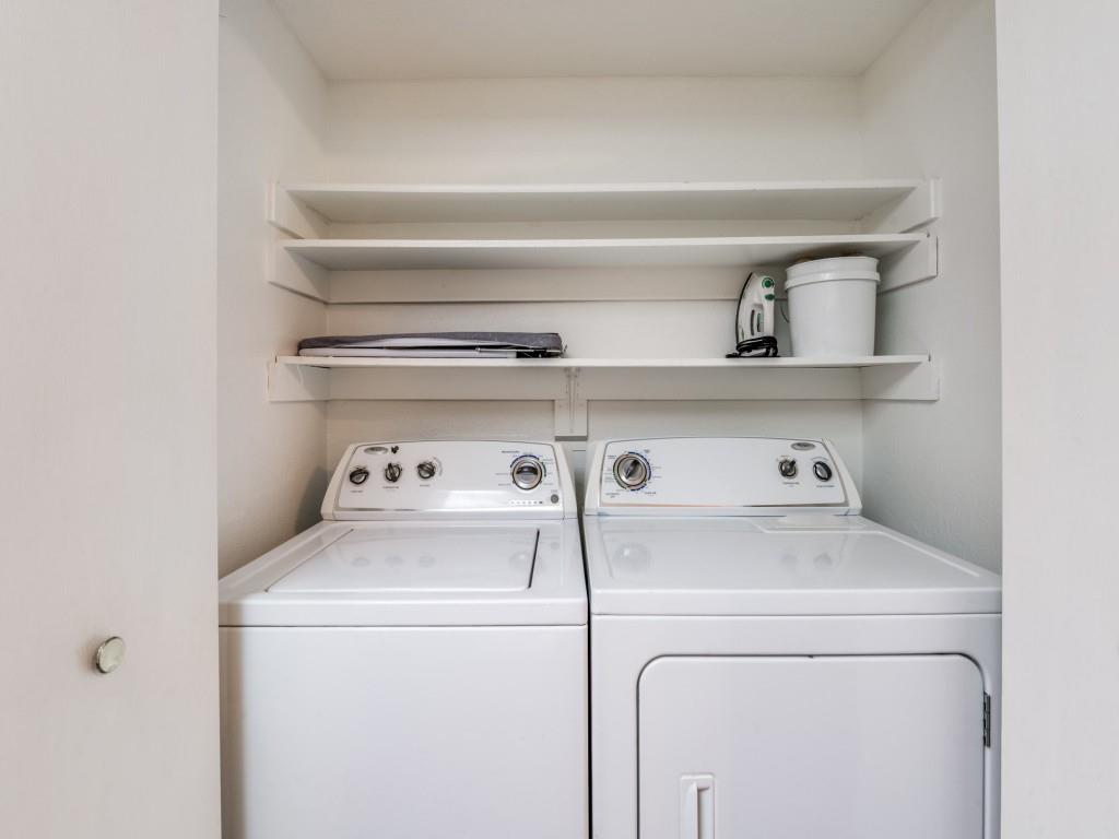 18040 Midway Road, Unit 189 Dallas, TX 75287 - Photo 20 of 28 Laundry room featuring independent washer and dryer